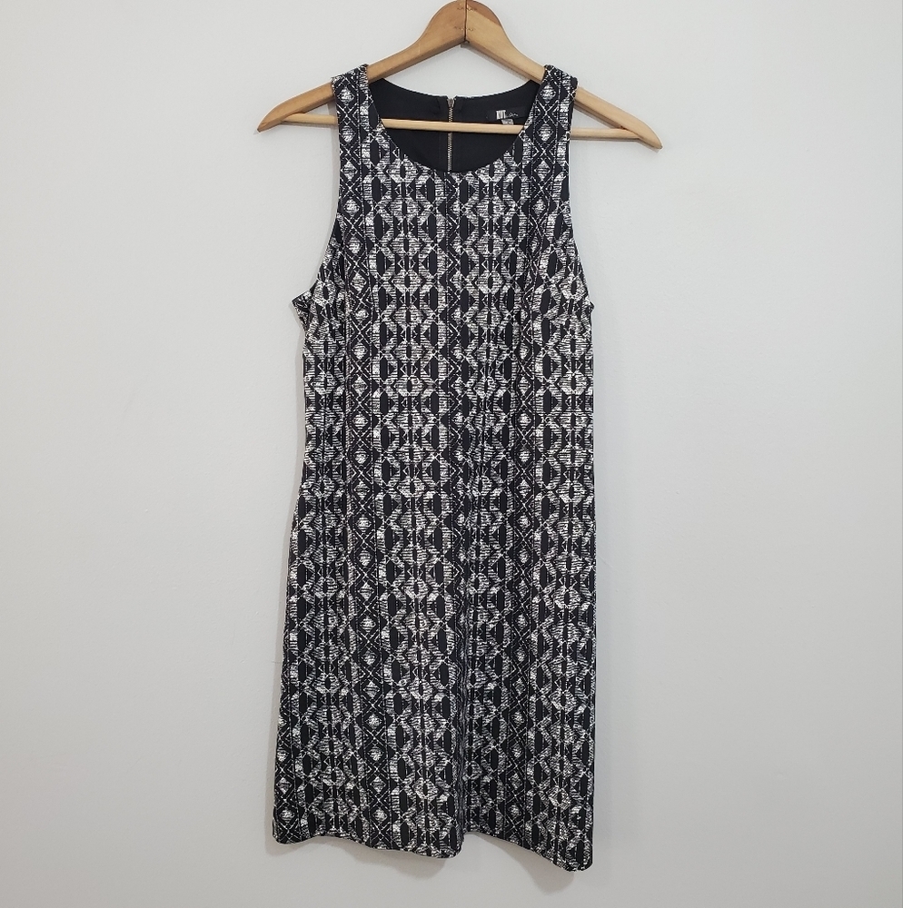 Kut from the Kloth Black/White Print Sheath Dress